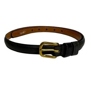 Coach Vintage #2807 Leather Dark Gray Belt Brass 32inch